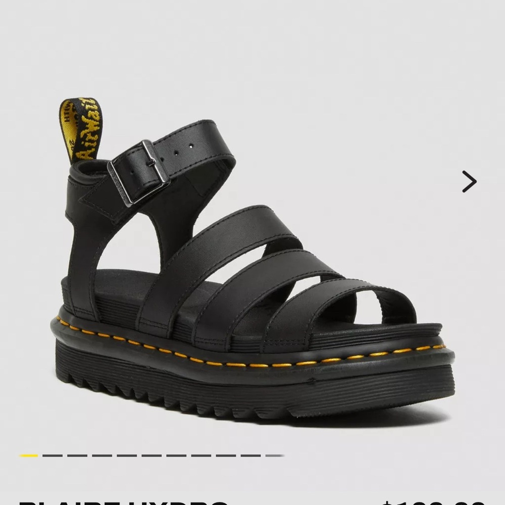 Blaire dr.martens black strappy sandals